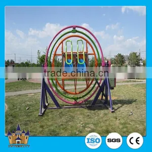 Thrilling Amusement Park Equipment Human Gyroscope Three Dimensional Space Ring Rides thumbnail-1