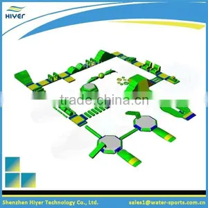 Colorful & Durable 0.9mm PVC Tarpaulin Inflatable Water Park Equipment thumbnail-1