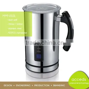 Free Sample Large 500ml Stainless Steel Electric Milk Frother thumbnail-1