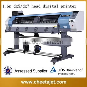 1.6 Meter Multifunction Dx5 Head Eco Solvent Inkjet Printer for Pvc Vinyl Sticker Flex Banner Light Film Wallpaper Poster thumbnail-1
