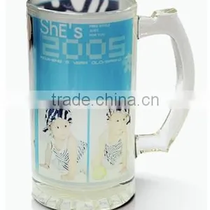 16oz Frosted Sublimation Beer Glass Mug for Sublimation Printing thumbnail-1