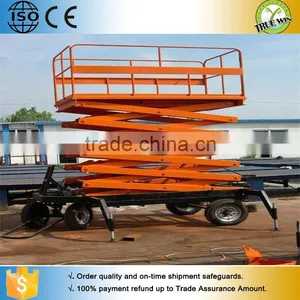 Truewin CE Approved Trailer Mobile Electric Hydraulic Scissor Lift for Sale thumbnail-5