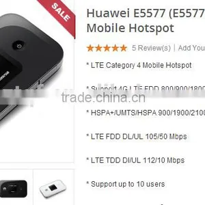 Huawei Unlock Mobile Router LTE FDD Wireless Portable 4g Wifi Hotspot E5577 thumbnail-1