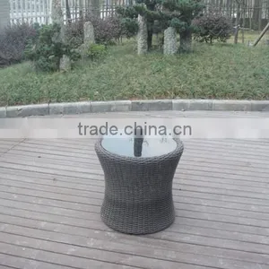 Outdoor 3Pcs Rattan Sofa Set Stacking Wicker Furniture thumbnail-5