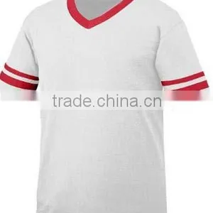 Football Jersey Baseball Tee V Neck White Hockey Jersey T Shirt thumbnail-1
