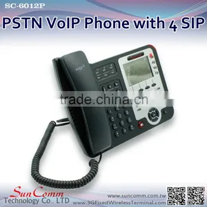 SC-6012P Professional Microphone Headsets IP Phone With PSTN Support 4 SIP Lines thumbnail-4