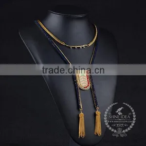 High Quality Vintage Style Chunky Statement Necklace Tin Alloy Fashion Women Pendant Necklace 6390114 thumbnail-3
