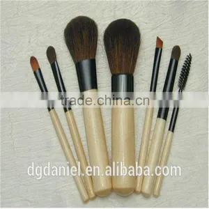 Best 7pcs Cosmetic Brush Kit Free Sample,Personalized Wooden Color Makeup Brush Set thumbnail-1