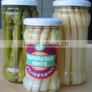 NEW CROP/ Canned White Asparagus Spears in Tall Glass Jars 370ml thumbnail-6