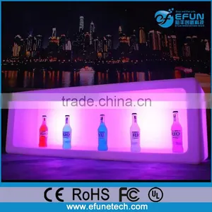 pe Material Rgb Color LED Wine Cabinet,led Lighted Bar Ice Bin Displays thumbnail-1