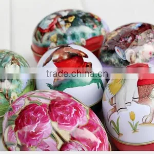 Easter Festival Gift Egg Shape Tin Box Promotion thumbnail-1
