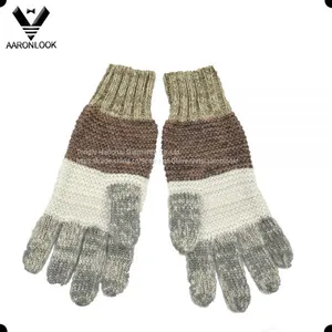 Trendy Unisex Colorful Stripe Pattern 3PC Knit Winter Set thumbnail-2