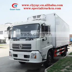 Dongfeng Tianjin 10ton Refrigerator Cooling Van Truck for Meat and Fish thumbnail-1