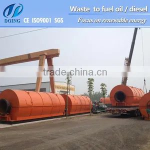 Gas and Oil Burning System: New Design Waste Tyre Recycling to Oil Plant thumbnail-1
