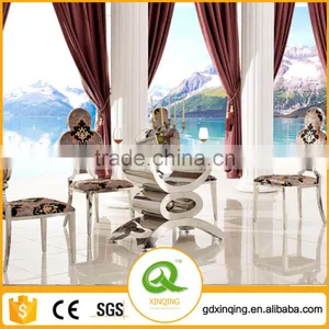 Th346 Party Furniture Table Set Luxury Stainless Steel Dining Table thumbnail-1