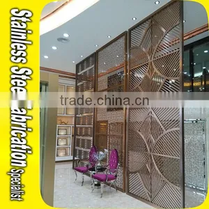 Stainless Steel Decorative Wedding Screen Room Divider For Interior Decoration thumbnail-3