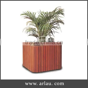 Large Square Wooden Planter Flower Pot thumbnail-1