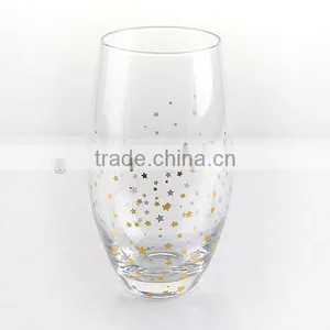 High Quality Wine Glass Set With Star Decal thumbnail-6