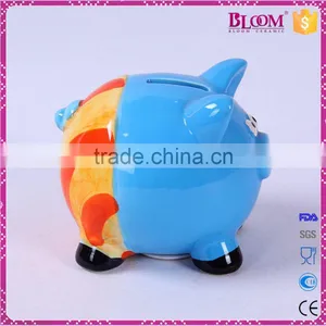 New Design of Hand Painted Ceramic Custom Coin Bank thumbnail-4