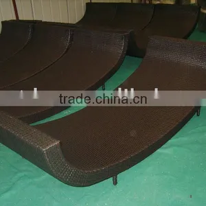 Rattan Chaise Lounge Bed thumbnail-1