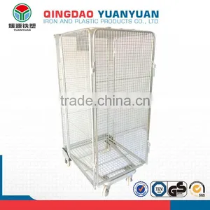 Storage Security Logistics Trolley Cage Pallet Wire Roll Container thumbnail-1
