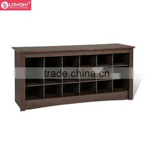 2016 New Cubbie Storage Bench Shoe Organizer Entryway Shoe Storage Bench Eco-friendly MDF Wood Bench thumbnail-4