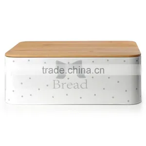 Vintage Design Home Kitchen Pink Bread Bin thumbnail-4