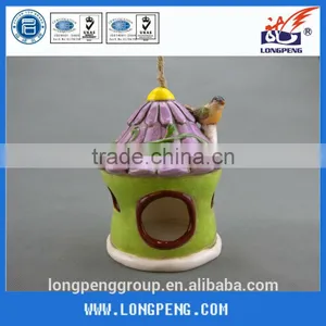 Ceramic Bird Nesting Houses, Ceramic House for Song Birds,Ceramic Bird Feeders thumbnail-1
