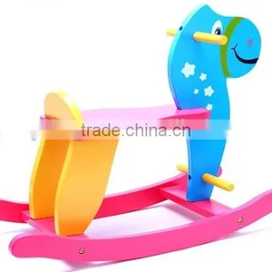 Wooden Walking Horse Toy Baby Kids Children Ride on Rocking Product Wholesale Interior Decoration China Supplier thumbnail-1