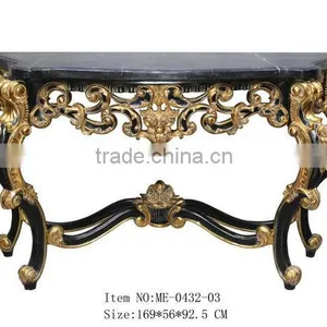 French Style Living Room Furniture Console Table and Wall Mirror thumbnail-2