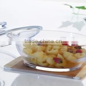 High Quality Clear Round Glass Soup Pot Microwave Glass Pot thumbnail-1