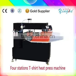 Best Quality Lowest Price Four Station Cheap Used t Shirt Heat Press Machine thumbnail-1