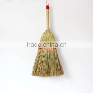 Natural Sorghum Straw Corn Broom With Wooden Handle for Sale thumbnail-5