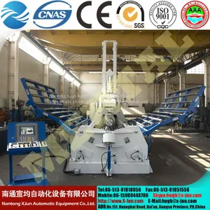 CE Cert Hydraulic W12 Hydraulic 4 Roller Plate Roll Bending Machine Veneer Reeling Machine thumbnail-3