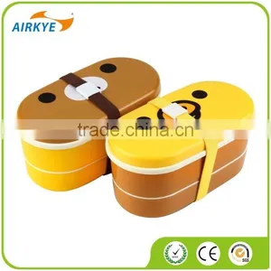 High Heat Resistance Double Layers Chopsticks Plastic Bento Lunch Box thumbnail-1