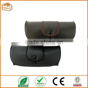 Soft Eyeglass Case Faux Leather, Attatches to Belt, Horizontal (BLACK) thumbnail-1