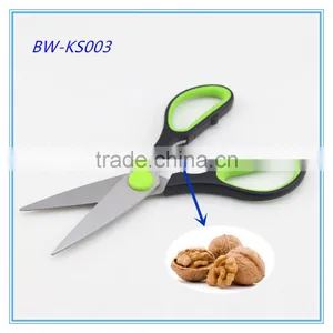 Green Handle Stainless Steel High Quality Multi Kitchen Scissors thumbnail-1