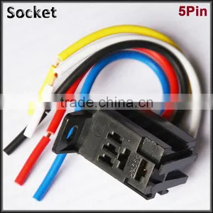 C36 Violet Auto Relay Socket 12v 24v 5 Pin Relay Socket thumbnail-1