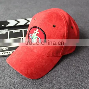 Custom Suede Fabric Embroidery Patch Baseball Cap Without Button thumbnail-6