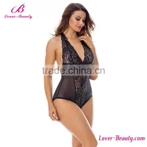 High Quality Lace Hanging Neck Sexy Women Babydoll Linger thumbnail-3