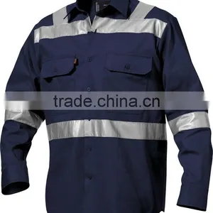 Flame Retardant Reflective Shirt (Long-sleeve, Cross Pattern) thumbnail-1