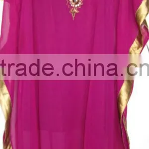 PURPLE Gold Kaftan COVER UP thumbnail-1