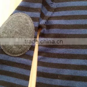 High Quality Kids Children 100% Pure Cotton Plain Elbow Patch Sweater(DK22F) thumbnail-3