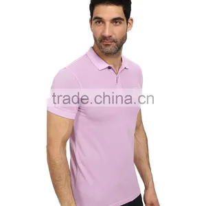 2015 Latest Custom Short Sleeve Mens Slim Muscle Fit Mens Brand Polo Shirt thumbnail-4