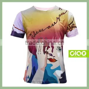Ciao Sportswear Online Wholesale Shop Sublimation Printing Leather Sleeve t Shirt Wholesale With High Quality thumbnail-1