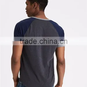 MGOO Factory Supplied Three Button Collar Dry Fit T-shirt Mens Curved Hem Plain T Shirts thumbnail-2