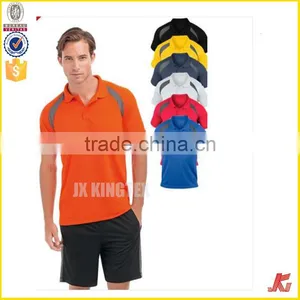 Cool Dry Fit Plain Contrast Polyester Breathable Sports Polo Shirt thumbnail-1
