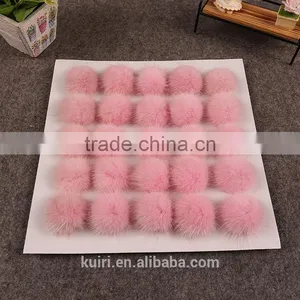 Luxurious Real Raccoon/rex Rabbit/mink Fur Ball Fur Pom Poms For Knitted Cap Winter Garment Accessories thumbnail-1