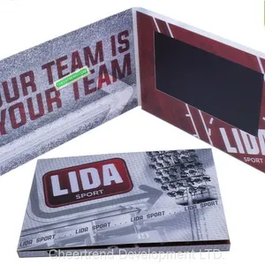 7 Inch Advertisement LCD Digital Video Booklet,advertising Video Brochure With Pocket thumbnail-5