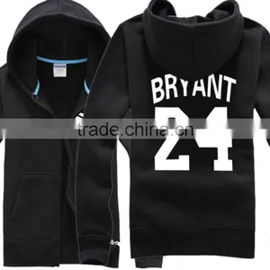 Zipper Up Hoodie Cotton Sweatshirt With Printing Logo thumbnail-3